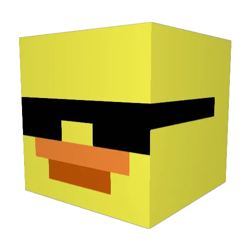 iamkodaxs Minecraft avatar head, 3D render