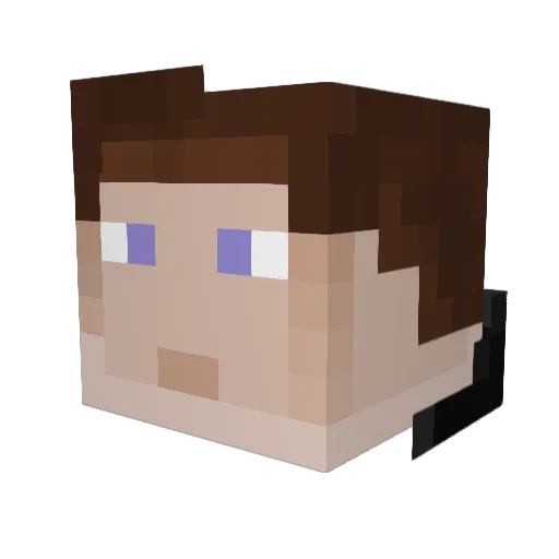 iamlaminar Minecraft avatar head, 3D render