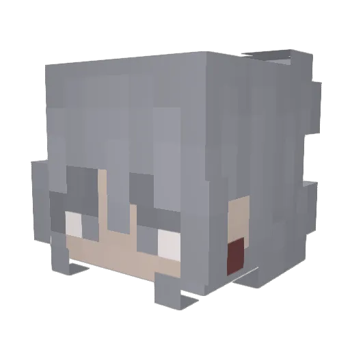 iamlilwhisper Minecraft avatar head, 3D render