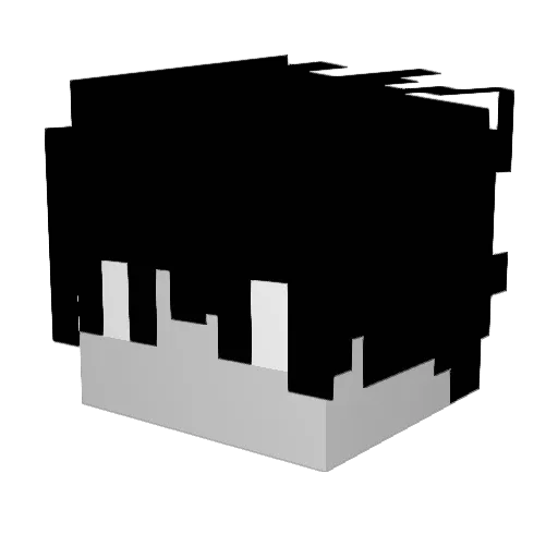 iamlukepalmer Minecraft avatar head, 3D render