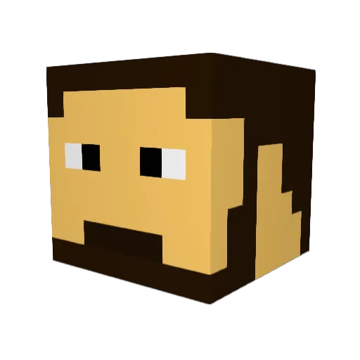 iamnotanomposter Minecraft avatar head, 3D render