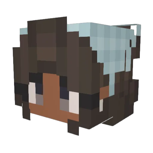 iamnotnicole Minecraft avatar head, 3D render