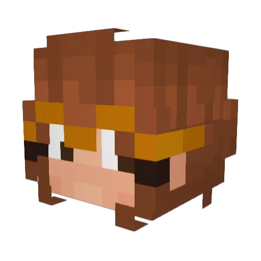 iamnotsofie Minecraft avatar head, 3D render