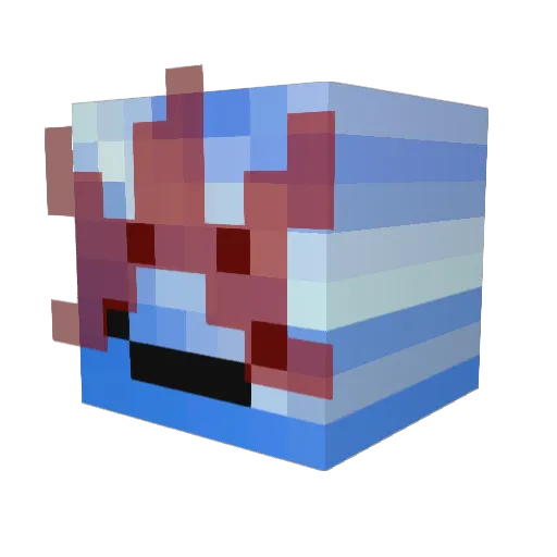 iamnotuuu Minecraft avatar head, 3D render