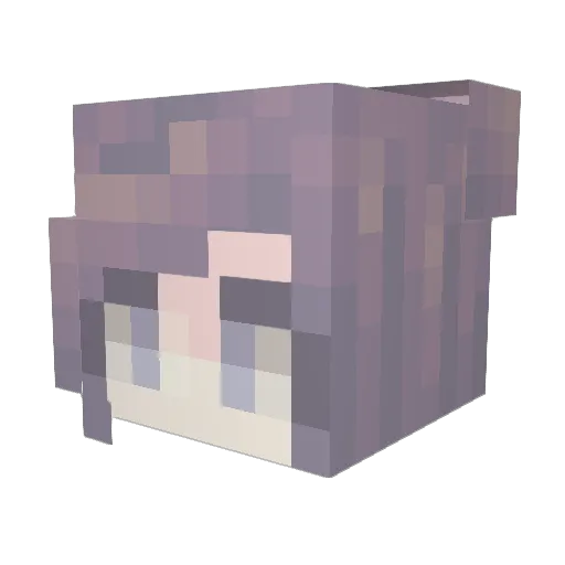 iampebs Minecraft avatar head, 3D render