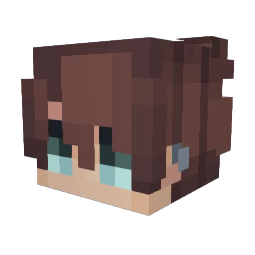 iamraif Minecraft avatar head, 3D render