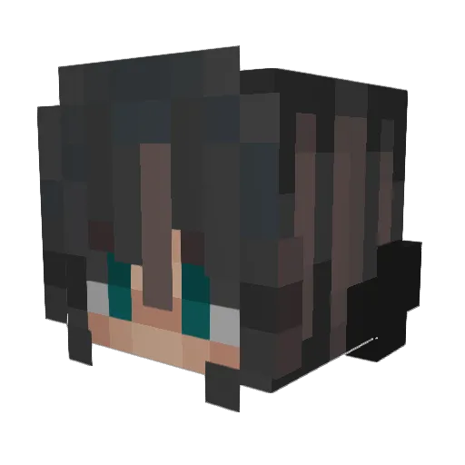 iamramona Minecraft avatar head, 3D render