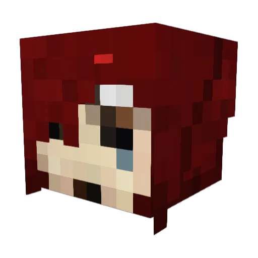 iamreike Minecraft avatar head, 3D render