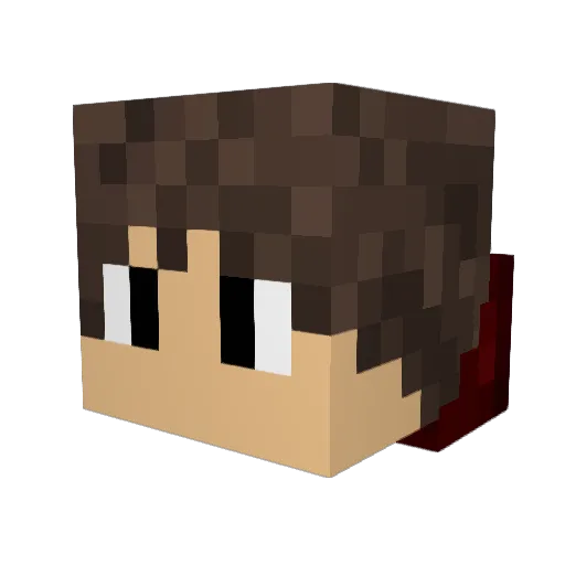 iamrigby Minecraft avatar head, 3D render