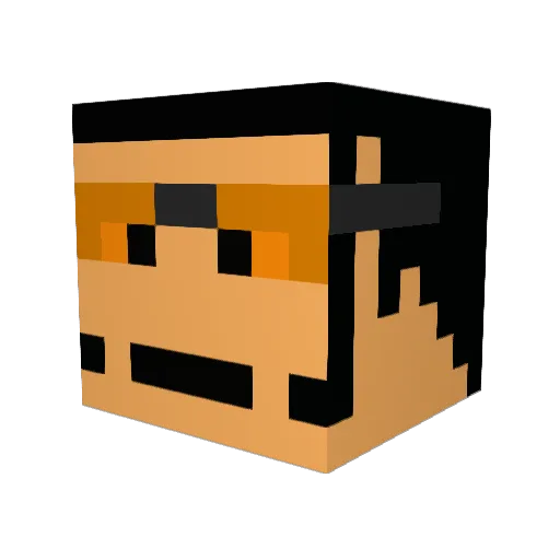 iamseong Minecraft avatar head, 3D render