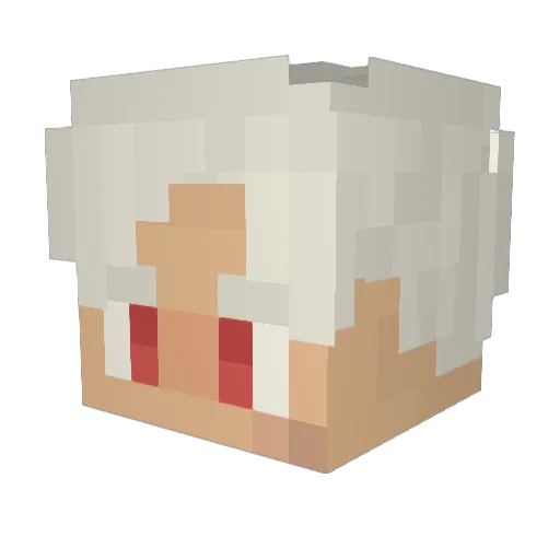 iamsofargone Minecraft avatar head, 3D render