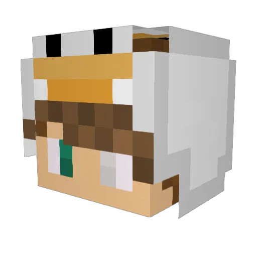 iamsyzaro Minecraft avatar head, 3D render