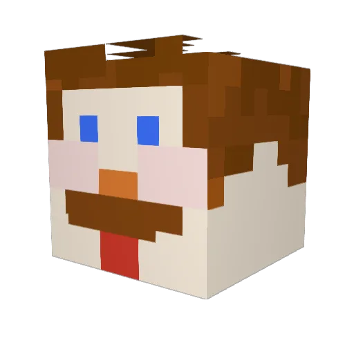 iamtallandthin Minecraft avatar head, 3D render