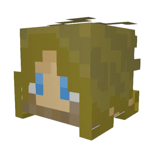 iamthatkid Minecraft avatar head, 3D render