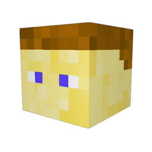 iamthereallogan Minecraft avatar head, 3D render