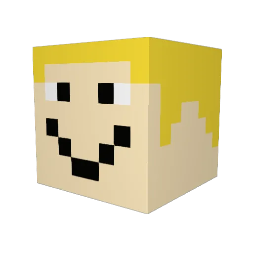 iamtrolllol Minecraft avatar head, 3D render