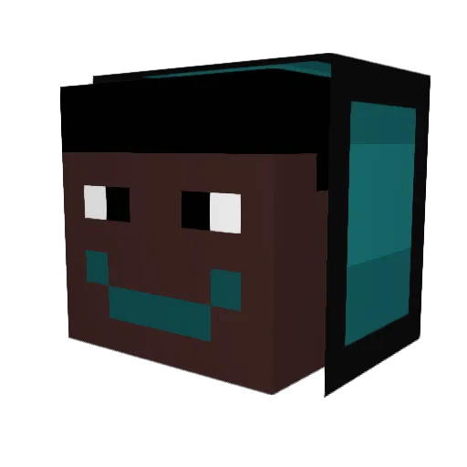 iamttoxic Minecraft avatar head, 3D render