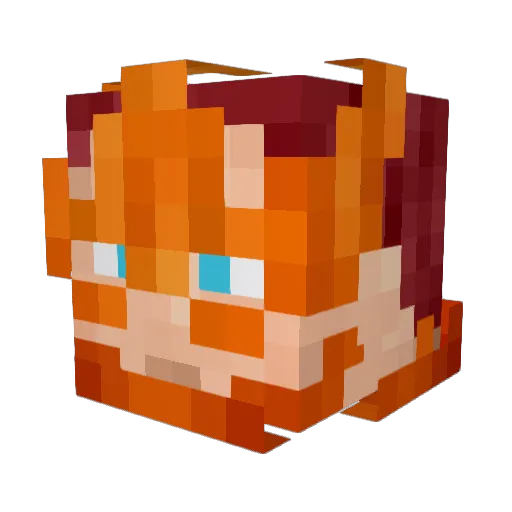 iamvexatious Minecraft avatar head, 3D render