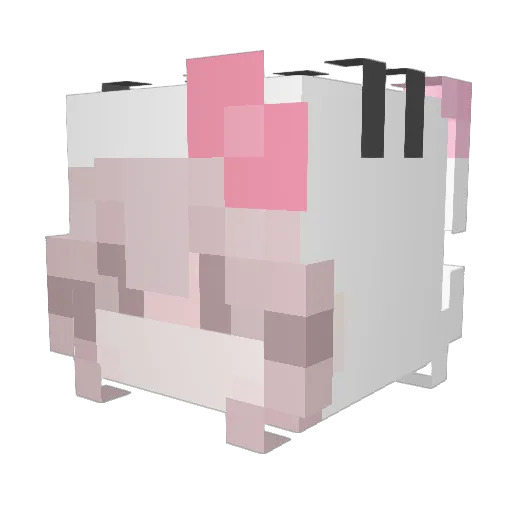 iamxxxx Minecraft avatar head, 3D render