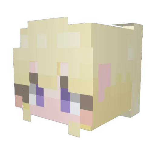 iamyool Minecraft avatar head, 3D render