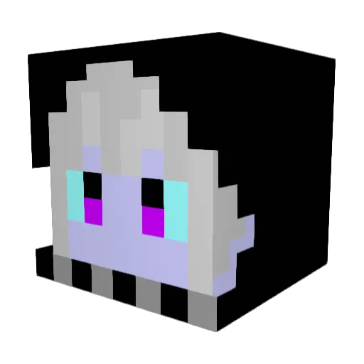 ian02 Minecraft avatar head, 3D render