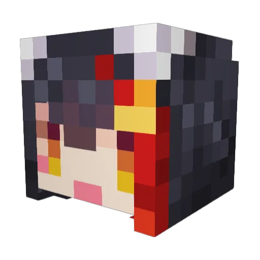 ian1204 Minecraft avatar head, 3D render