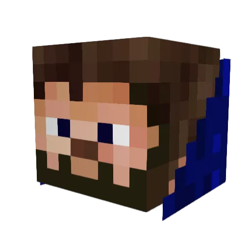 ian5585 Minecraft avatar head, 3D render