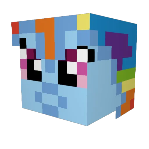 ian653 Minecraft avatar head, 3D render