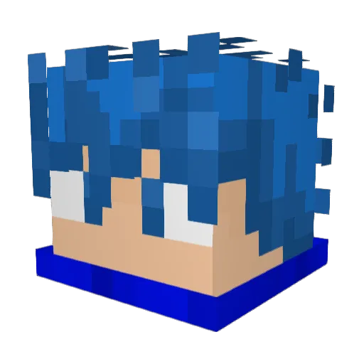ian_esq Minecraft avatar head, 3D render