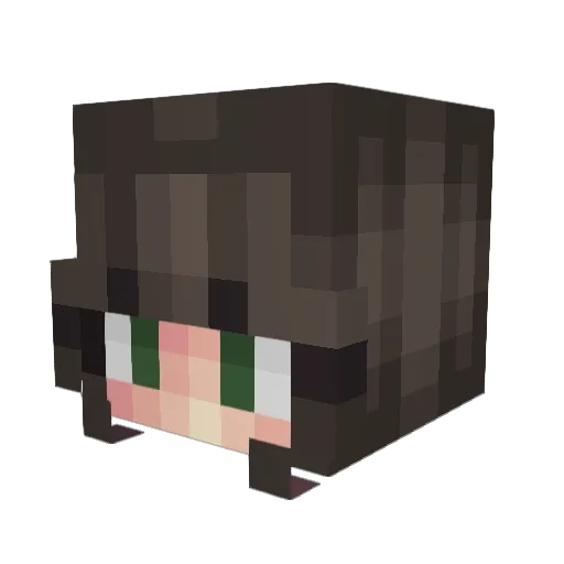 iana_b Minecraft avatar head, 3D render