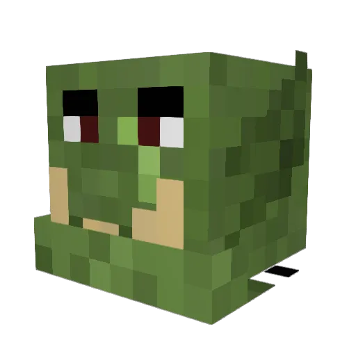 ianbanaan Minecraft avatar head, 3D render