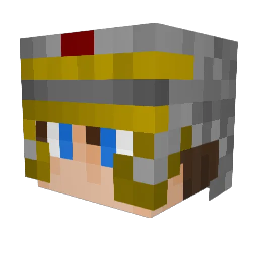 ianbc Minecraft avatar head, 3D render