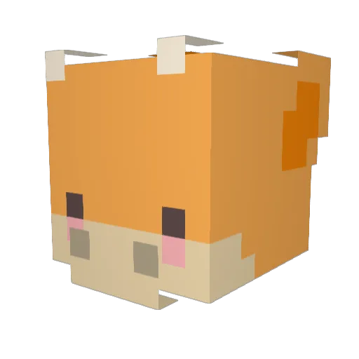 ianchann Minecraft avatar head, 3D render