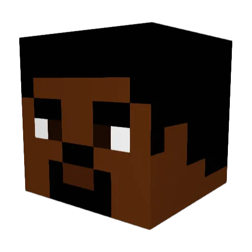 iancrumley Minecraft avatar head, 3D render
