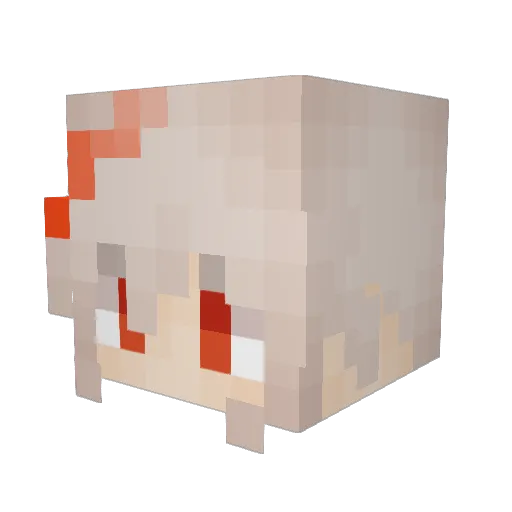 iandvn Minecraft avatar head, 3D render