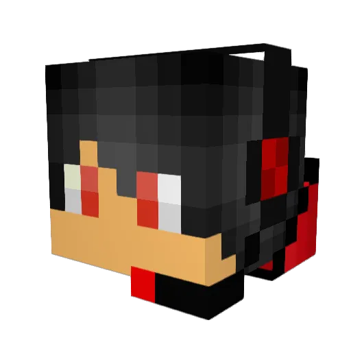 iandypro Minecraft avatar head, 3D render