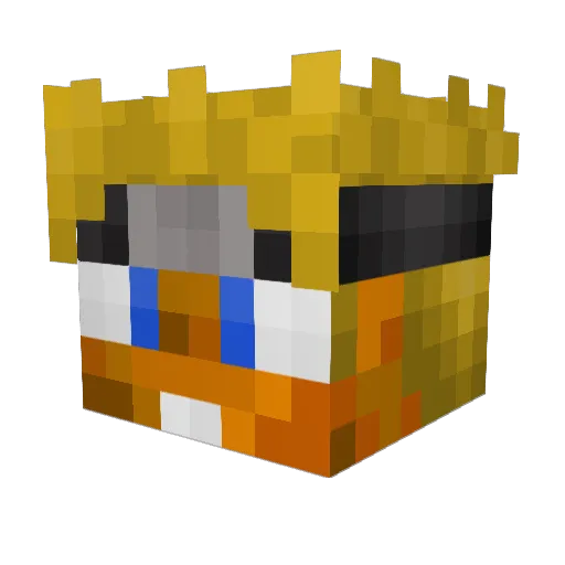 iang102 Minecraft avatar head, 3D render