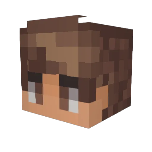 iangigi Minecraft avatar head, 3D render