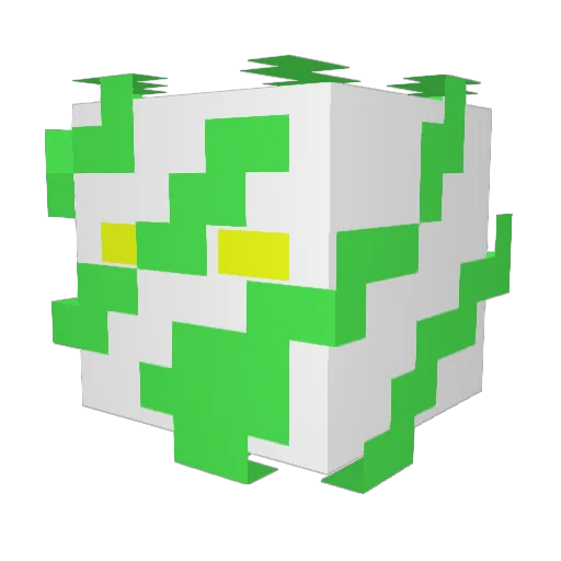 ianiw Minecraft avatar head, 3D render