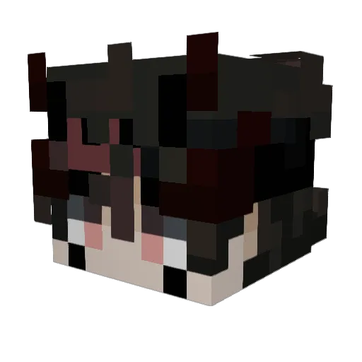 ianjezhua Minecraft avatar head, 3D render