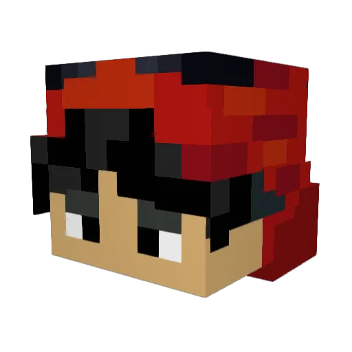 iank22 Minecraft avatar head, 3D render