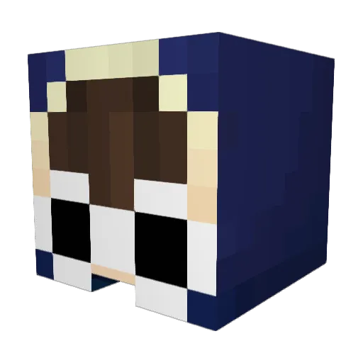 ianlahiri Minecraft avatar head, 3D render