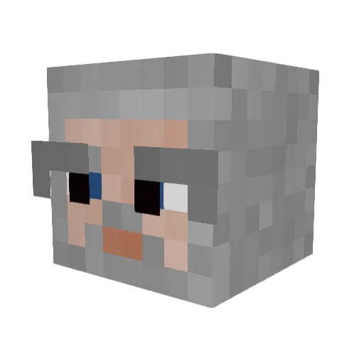 ianlaroca Minecraft avatar head, 3D render