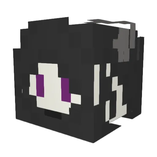 ianology Minecraft avatar head, 3D render