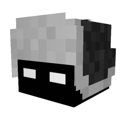 iansalmon Minecraft avatar head, 3D render