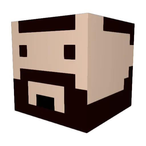 iansgr Minecraft avatar head, 3D render