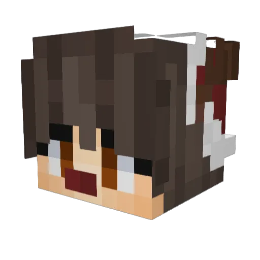 iansthename Minecraft avatar head, 3D render