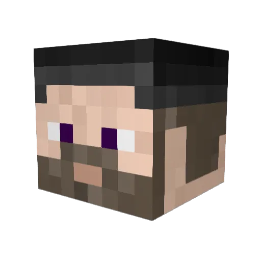 iantorlan Minecraft avatar head, 3D render
