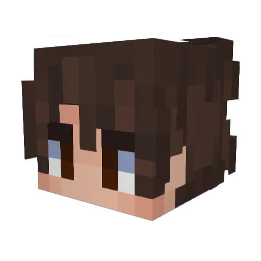 ianzitoss Minecraft avatar head, 3D render