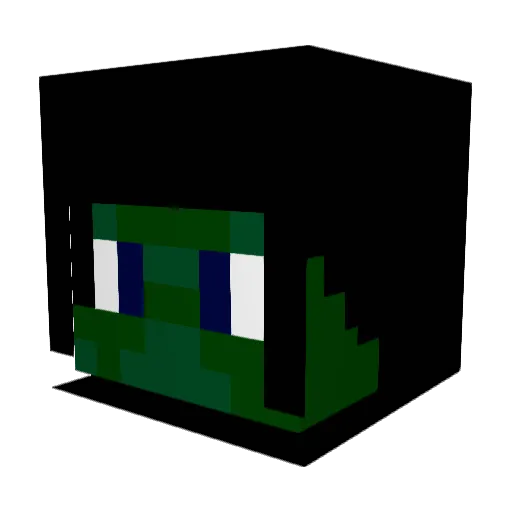 ianzombie07 Minecraft avatar head, 3D render